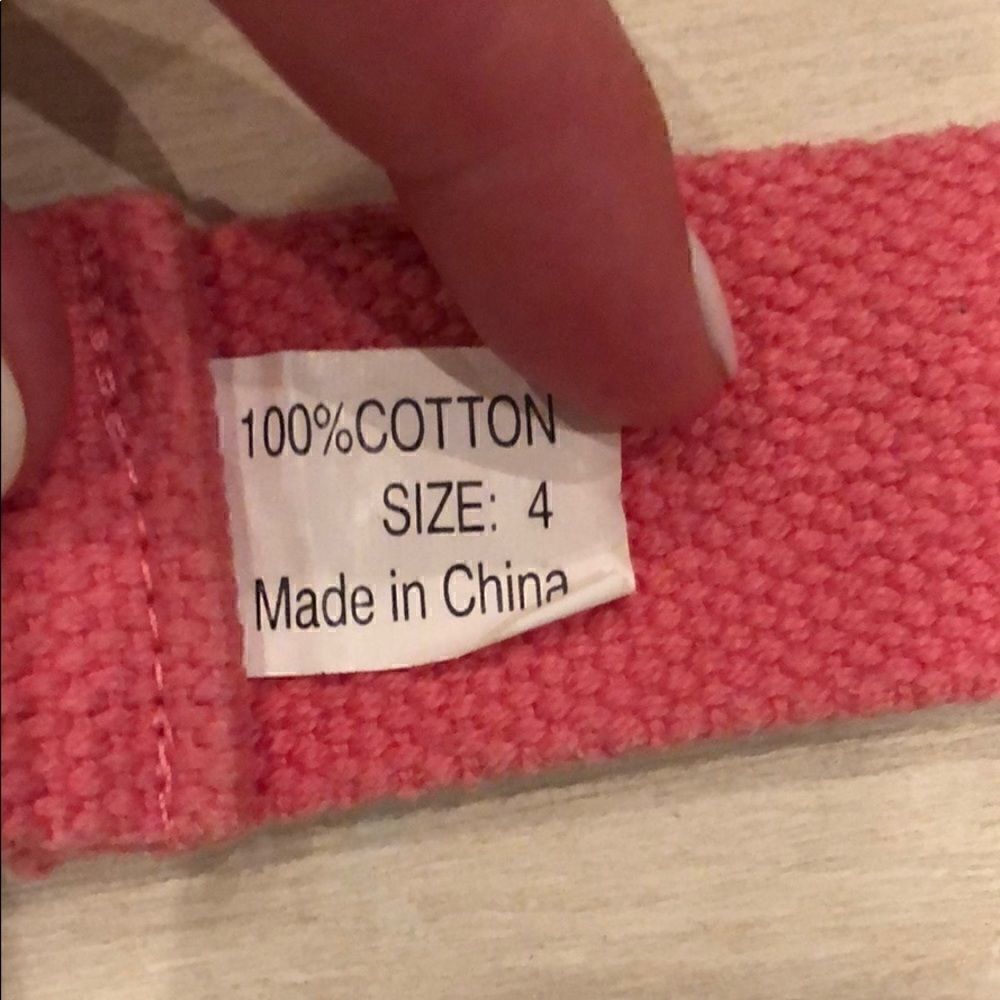 JCrew pink cotton belt size 4 - Picture 3 of 3